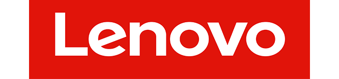 Bildet viser Lenovo-logoen, med "Lenovo" i dristige hvite bokstaver mot en knallrød rektangulær bakgrunn. Den rene, sans-serif-skrifttypen er litt avrundet for et moderne utseende. Designet for 2025s fremtidsrettede estetikk, passer den perfekt med blinqen-innovasjon.