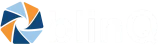 Bildet viser "blinQ"-logoen. Den har stilisert tekst hvor "Q" har en unik design. Til venstre for teksten er en grafikk av fire sammenlåsende former som danner et sirkulært mønster, farget i blått, lyseblått og oransje. Det overordnede designet gir et dynamisk og moderne inntrykk, med vekt på digital transformasjon.